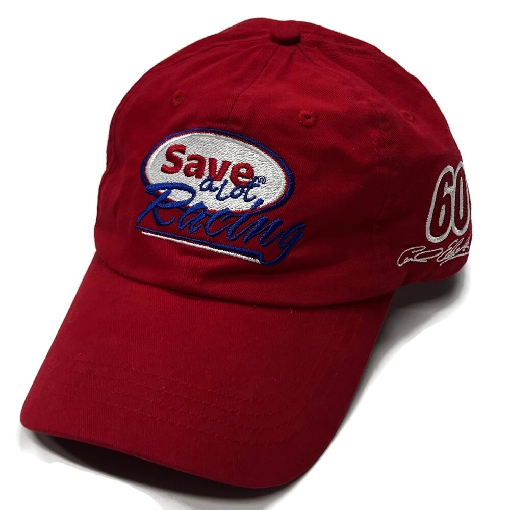 Save A Lot Roush Racing Hat‎ Strapback Adjustable #60 Carl Edwards Red NASCAR